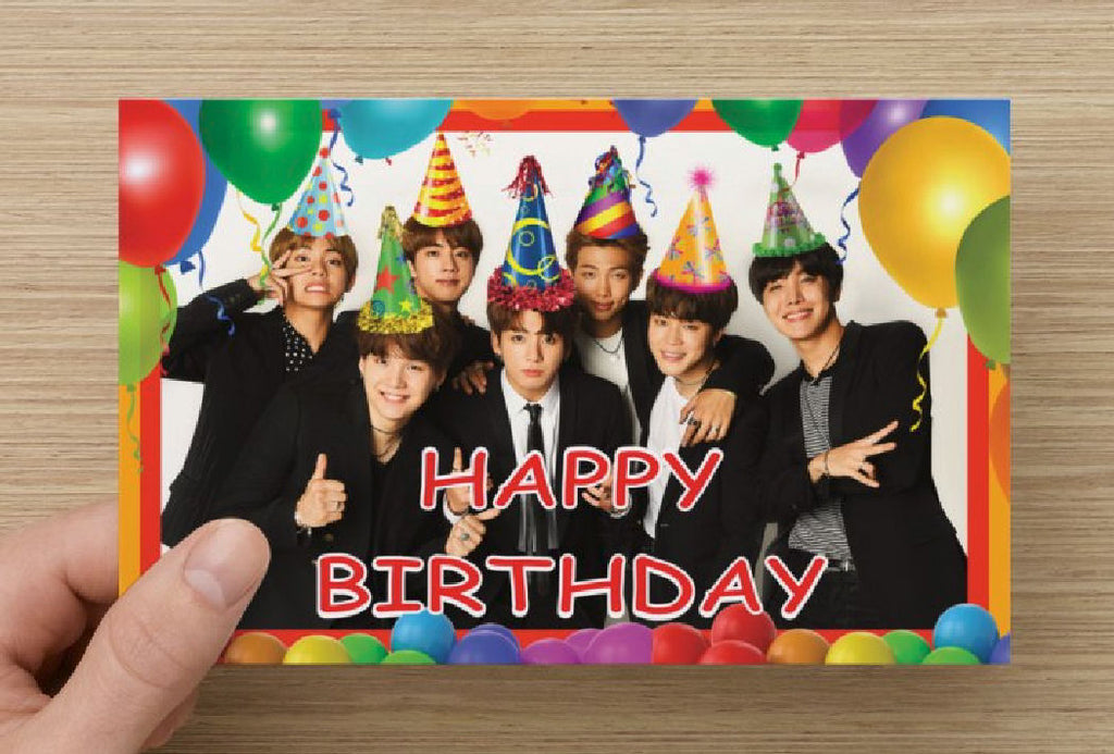 BTS Birthday Card - Greeting Card